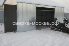 Металлические ворота из профильных листов Москва